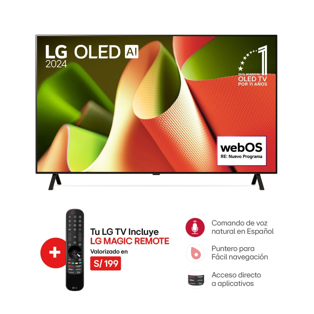 Televisor LG OLED65B4PSA.AWF 65"" 4K OLED Smart Tv