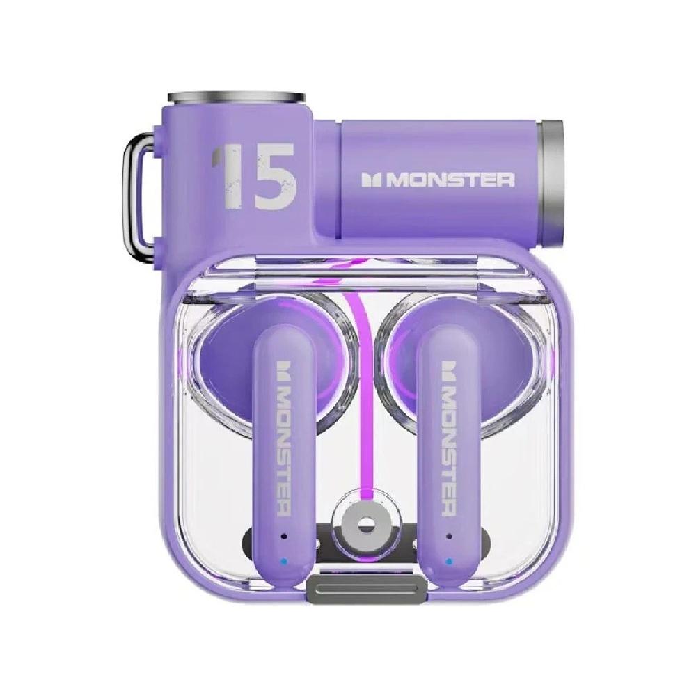 Audífonos Bluetooth Gamer Monster XKT15 Púrpura