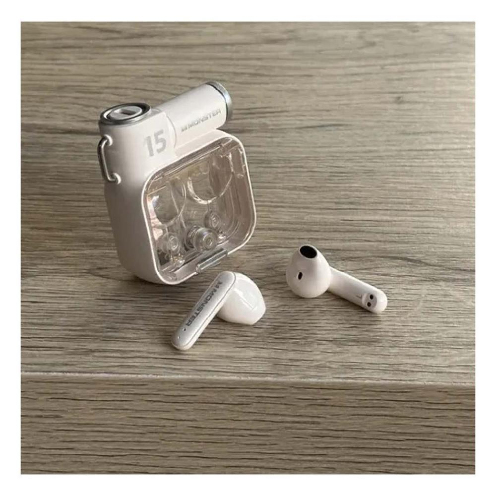 Audífonos Bluetooth Gamer Monster XKT15 Ivory
