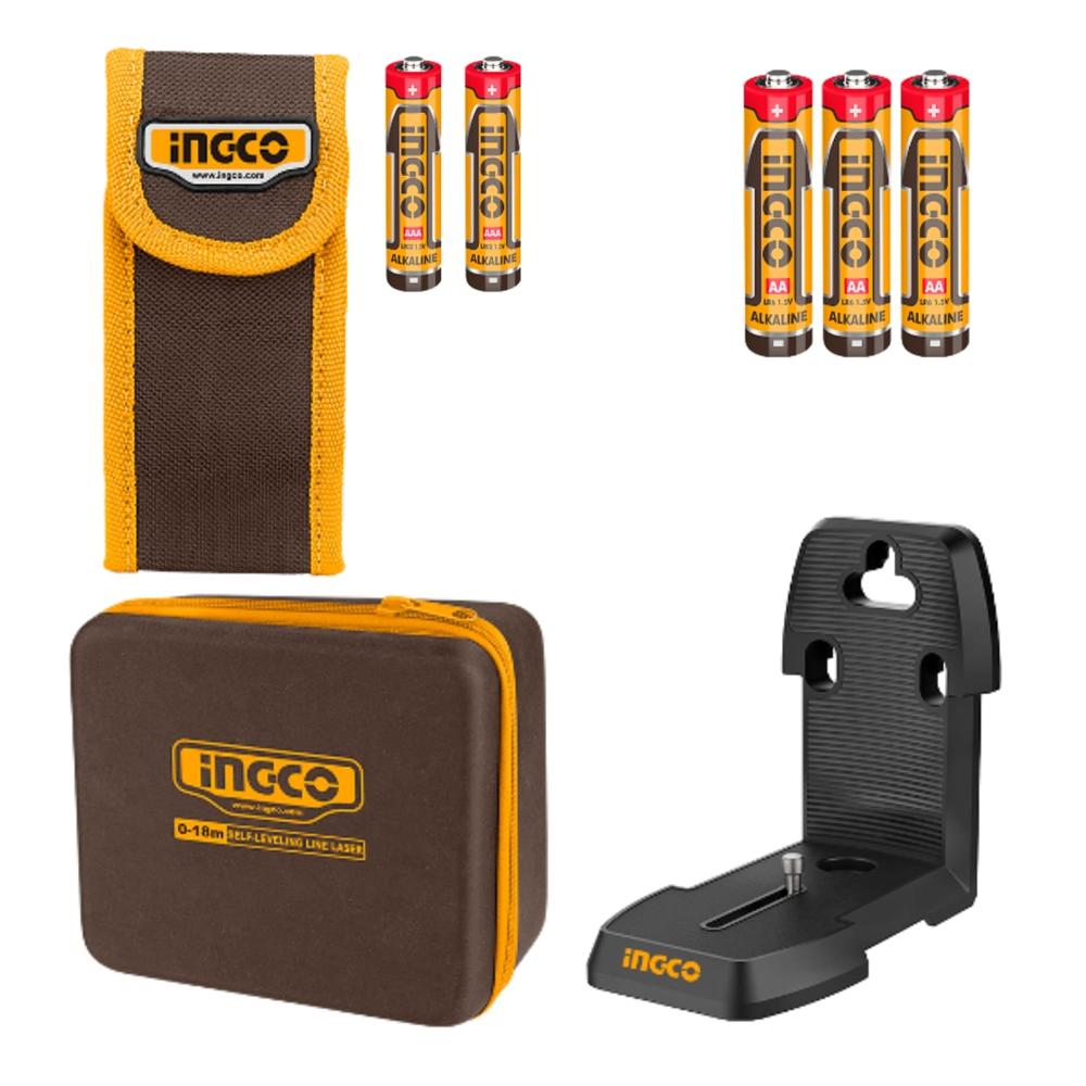 Nivel Laser 35m + Medidor de Distancia 75m Ingco COSLL0401
