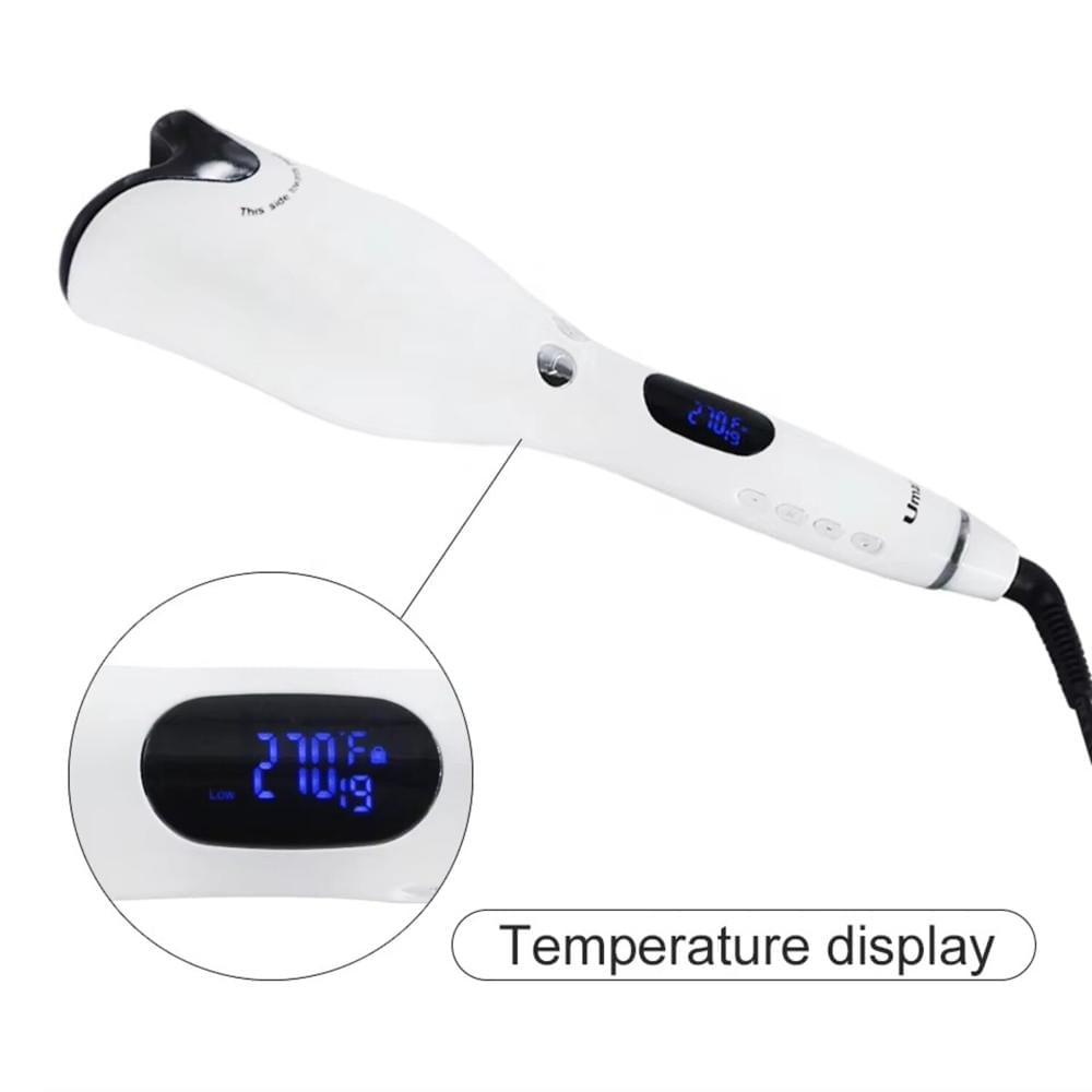 Rizador de Cabello Automatico con Pantalla Led Blanco