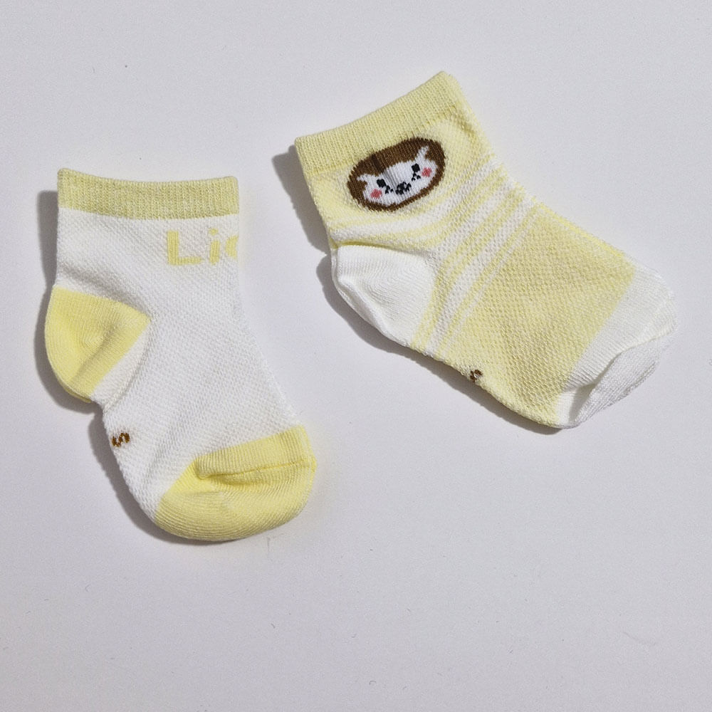Pack de medias de leon para bebes de 6m a 9m Aititi´s Kids