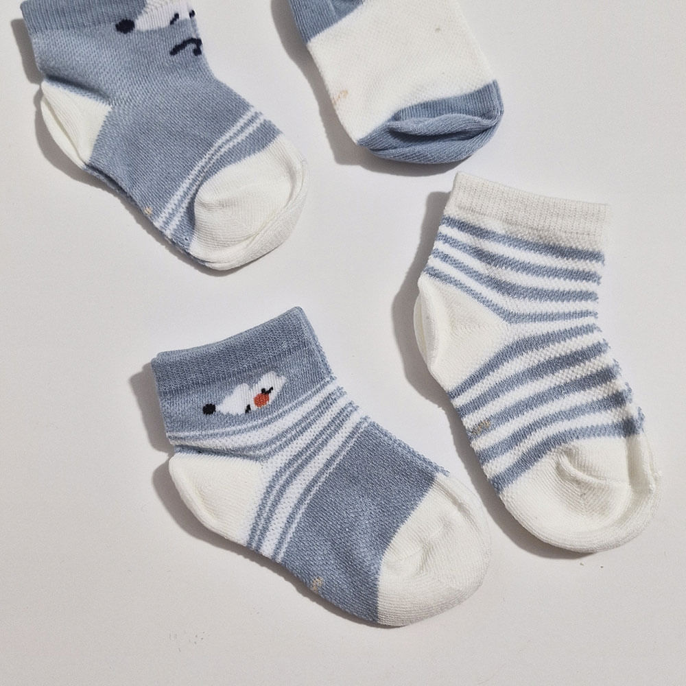Pack de medias de caballo para bebes de 6m a 9m Aititi´s Kids
