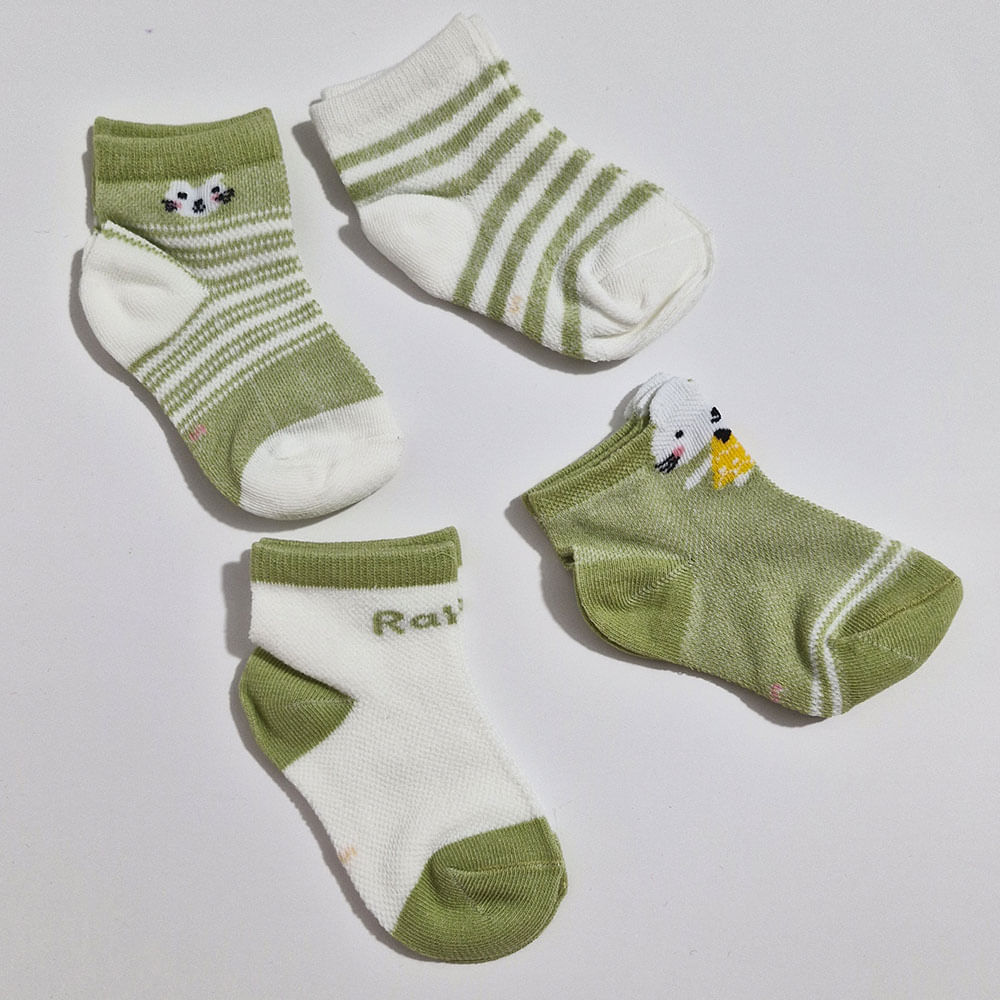 Pack de medias de conejo para bebes de 6m a 9m Aititi´s Kids