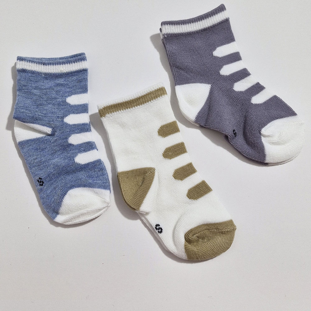 Pack de medias de diseño de zapato surtido para bebes de 1 a 2a Aititi´s Kids