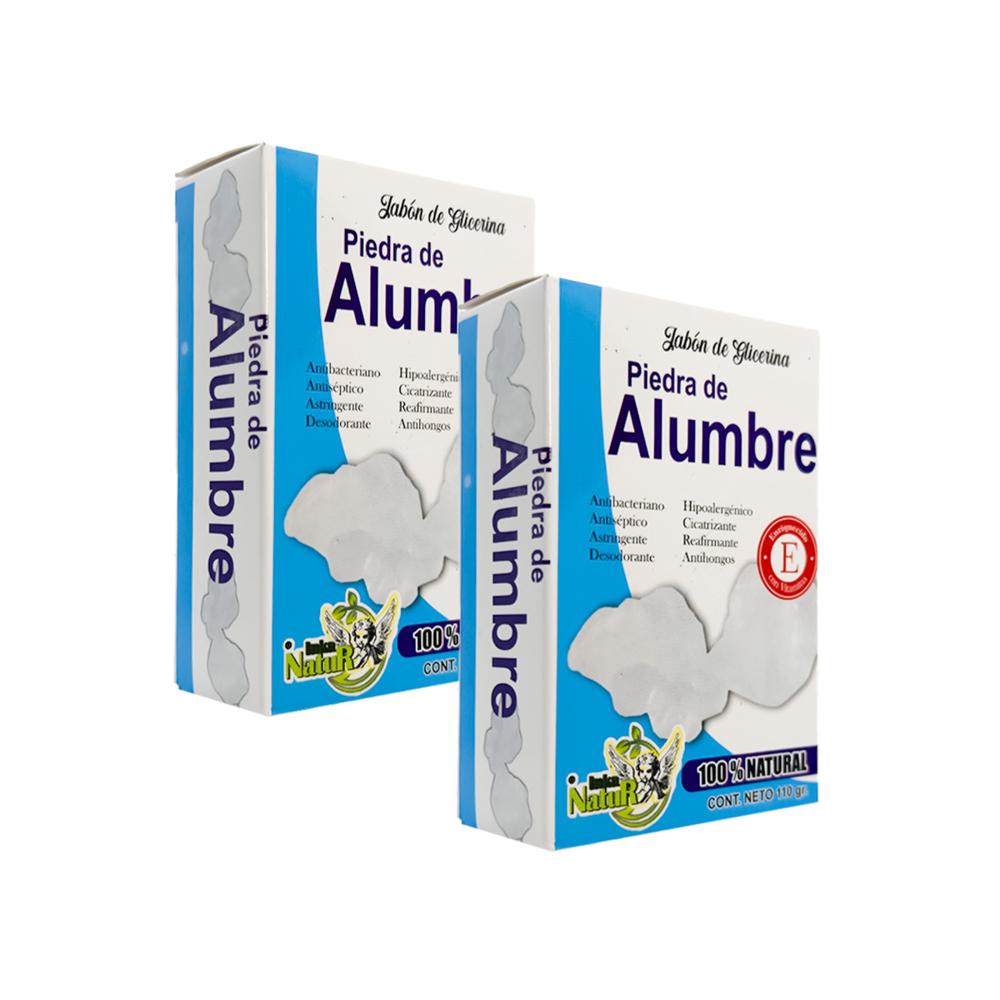 Jabón de Glicerina Piedra de Alumbre 110gr 2Uni