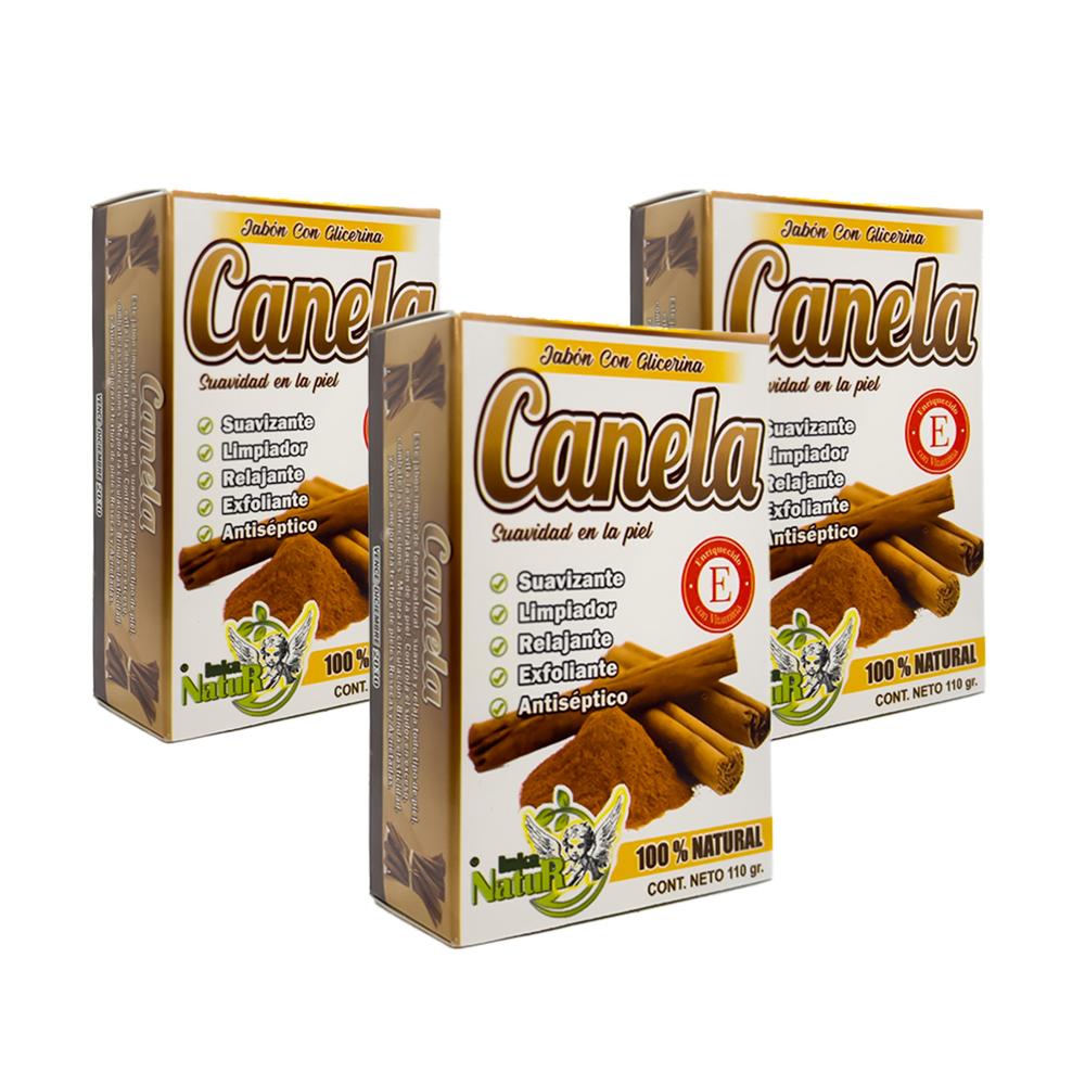 Jabón con Glicerina de Canela 110gr 3Uni