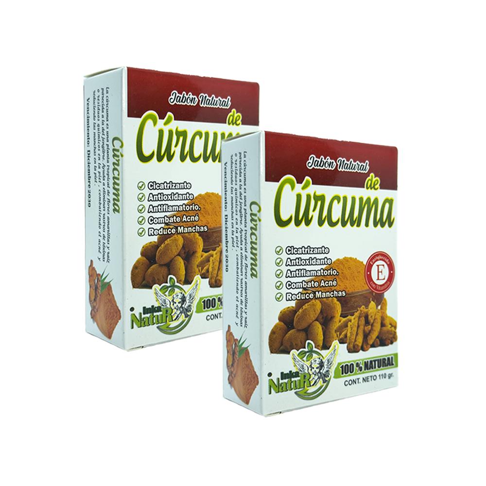 Jabón Natural Corporal de Curcuma 110gr 2Uni