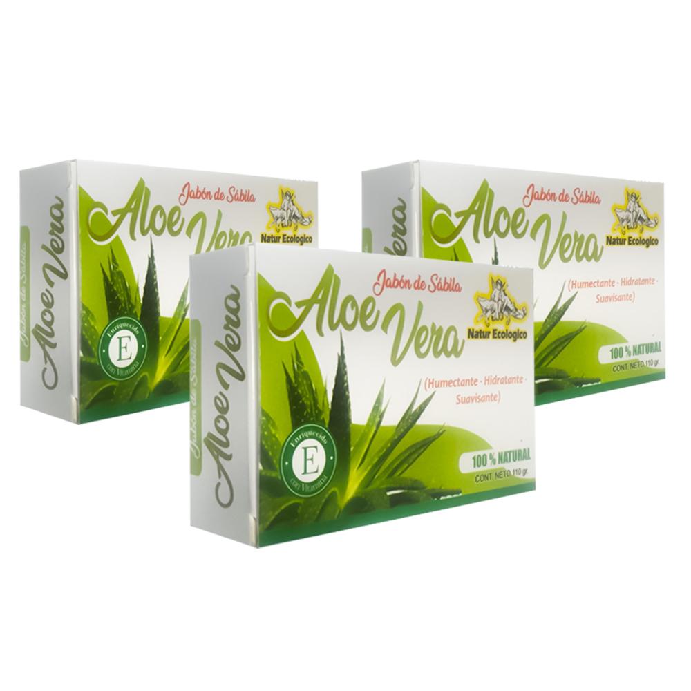 Jabón Corporal de Aloe Vera 110gr 3Uni
