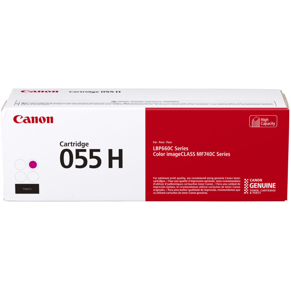 Cartucho de Tóner Magenta de Alta Capacidad Canon 055 para Impresoras Láser Color imageCLASS MF743Cd