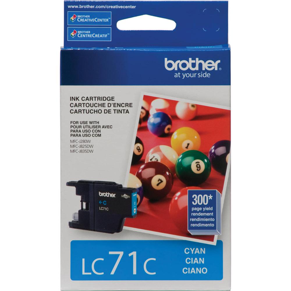 Cartucho de Tinta Cian Brother LC71C Innobella de Rendimiento Estándar para Impresoras MFC-J280W, MF