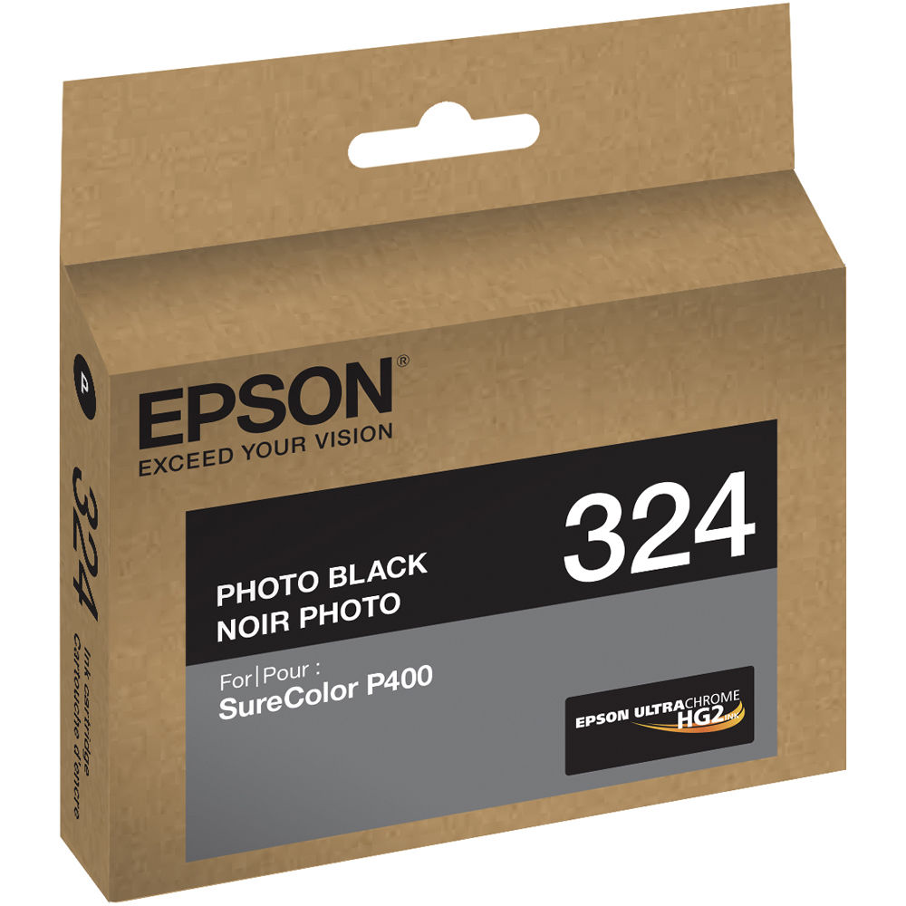 Cartucho de Tinta Epson T324 Photo Black UltraChrome HG2 - Compatible con Impresora Inkjet SureColor