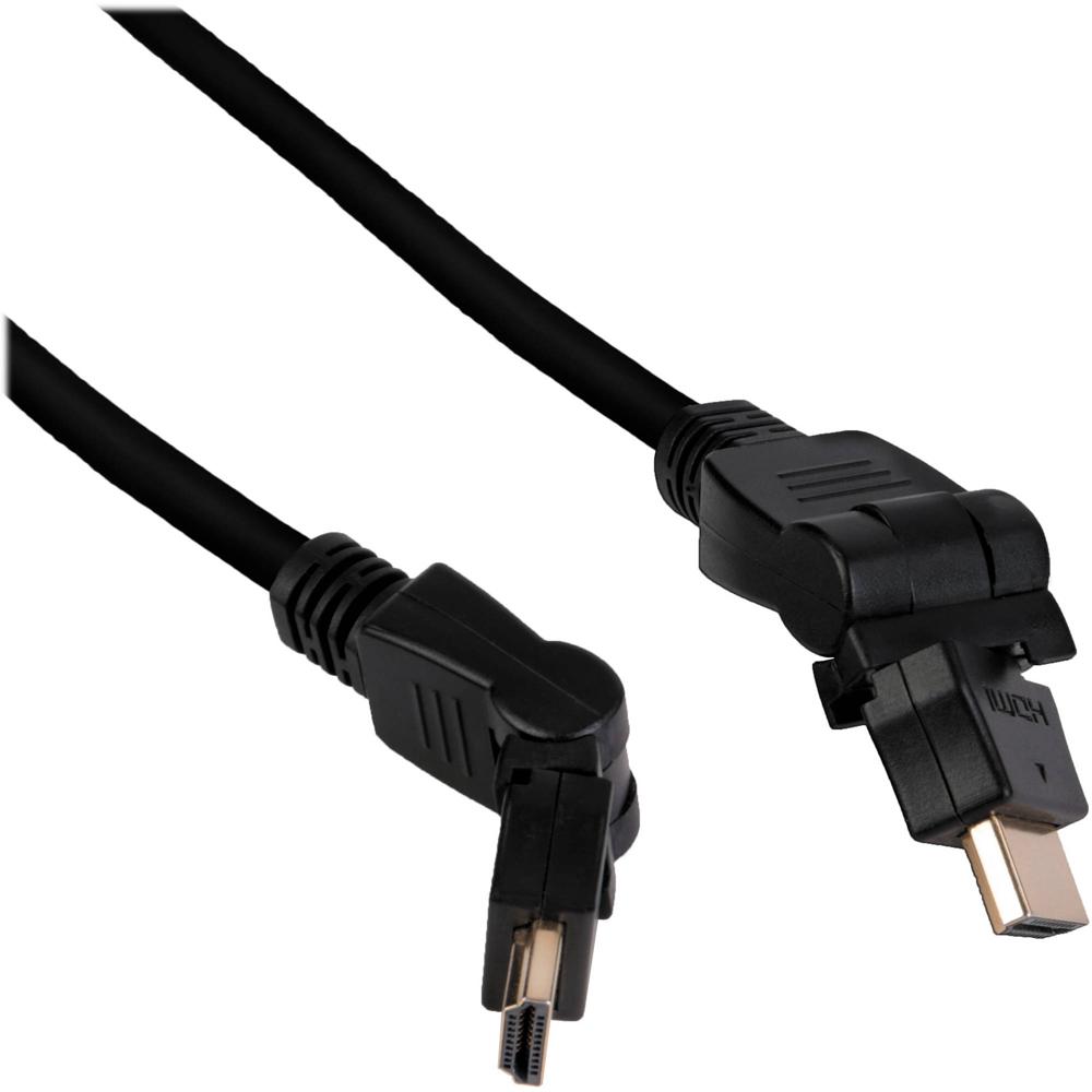 Cable HDMI de Alta Velocidad Pearstone con Ethernet (10') - Conectores Tipo A Macho Baquelita Dorada