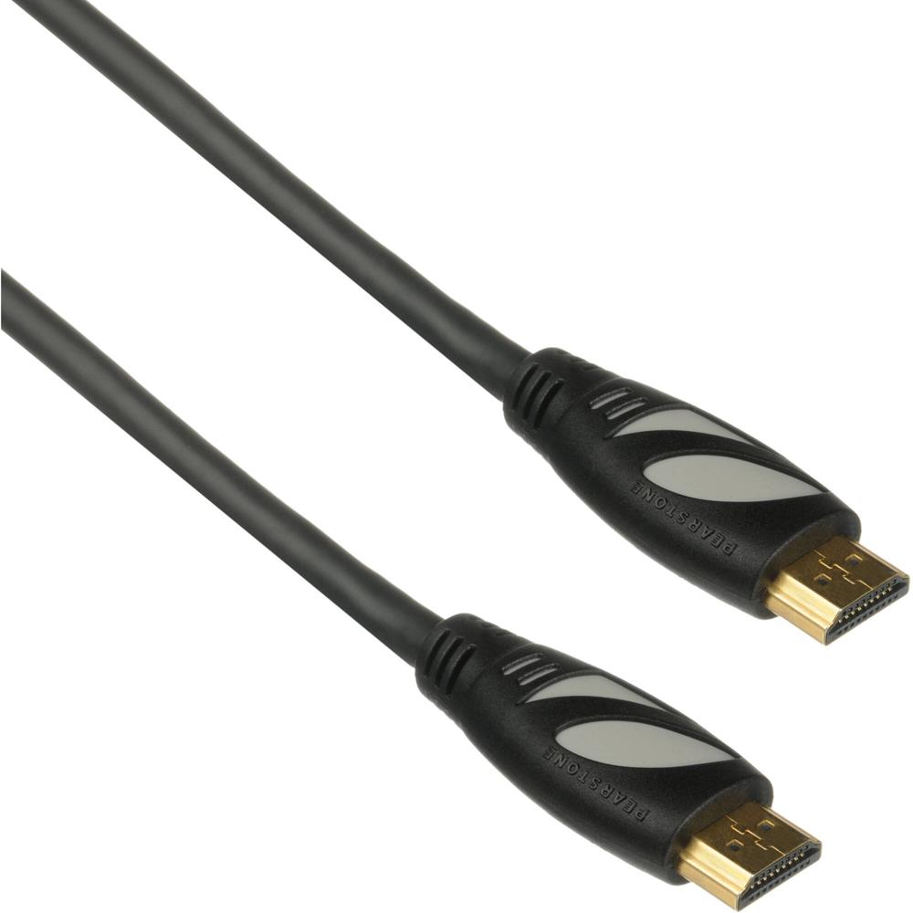 Cable HDMI de Alta Velocidad Pearstone con Ethernet (Negro, 10') - Soporta 3D, DCI 4K, Deep Color, C