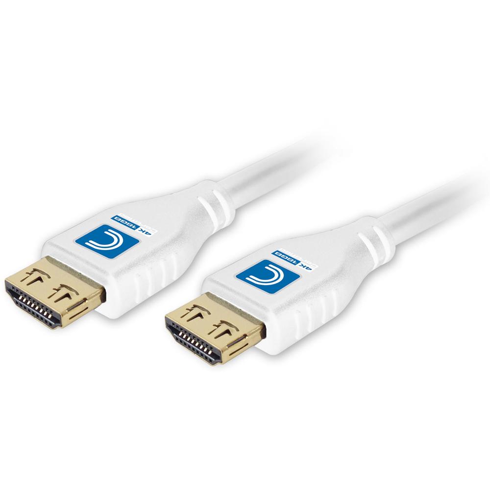 Cable HDMI Activo de Alta Velocidad Comprehensive MicroFlex Pro con Ethernet (Blanco, 12') - Soporta