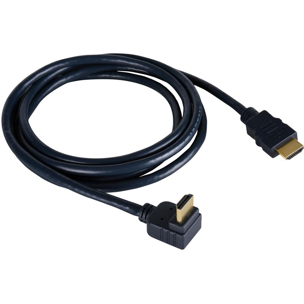 Cable HDMI a HDMI Kramer de 6' con Conector en Ángulo Recto, Resolución 4K UHD a 60 Hz, Conectores B