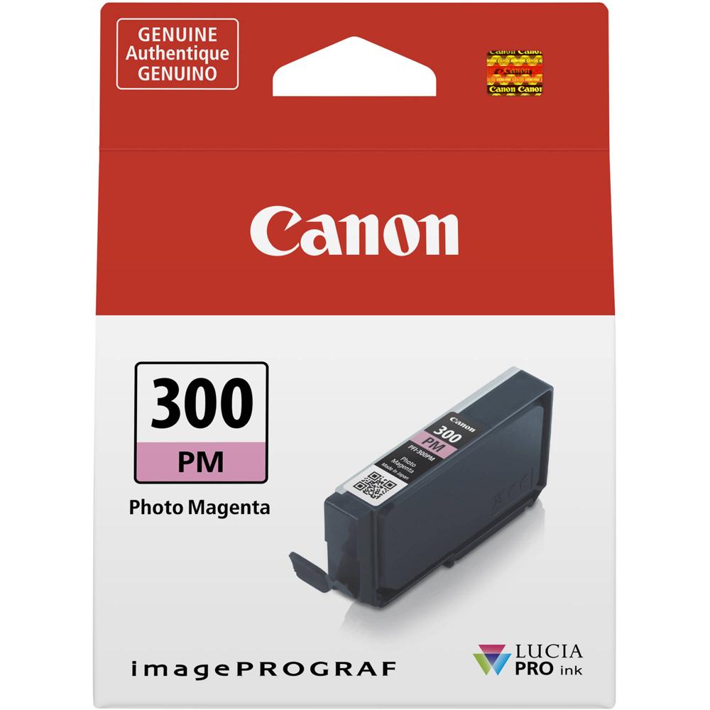 Tóner de Tinta Magenta Photo Canon PFI-300 para Impresora Canon imagePROGRAF PRO-300