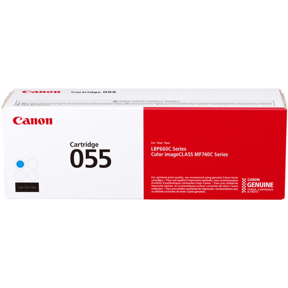 Cartucho de Tóner Cian de Capacidad Estándar Canon 055 - Compatible con Impresoras Láser Color image