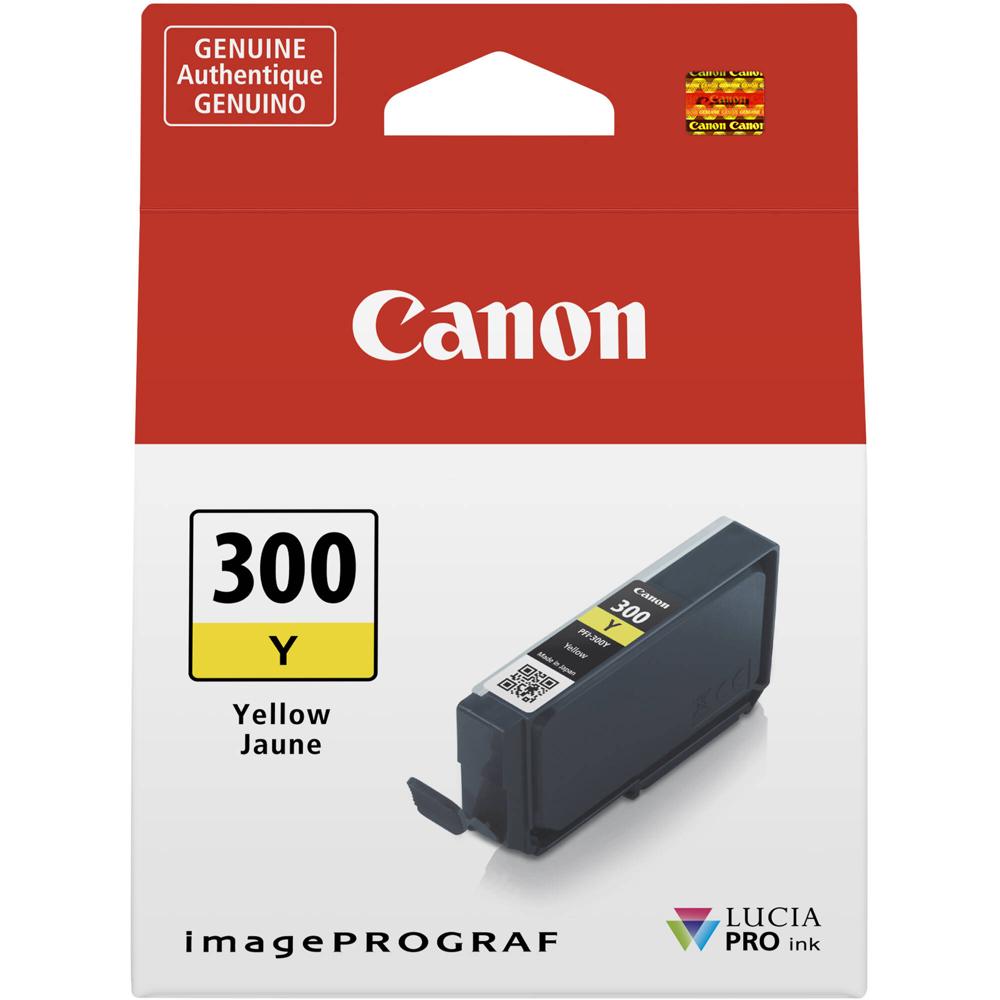 Tóner de Tinta Amarilla Canon PFI-300 para Impresora Canon imagePROGRAF PRO-300