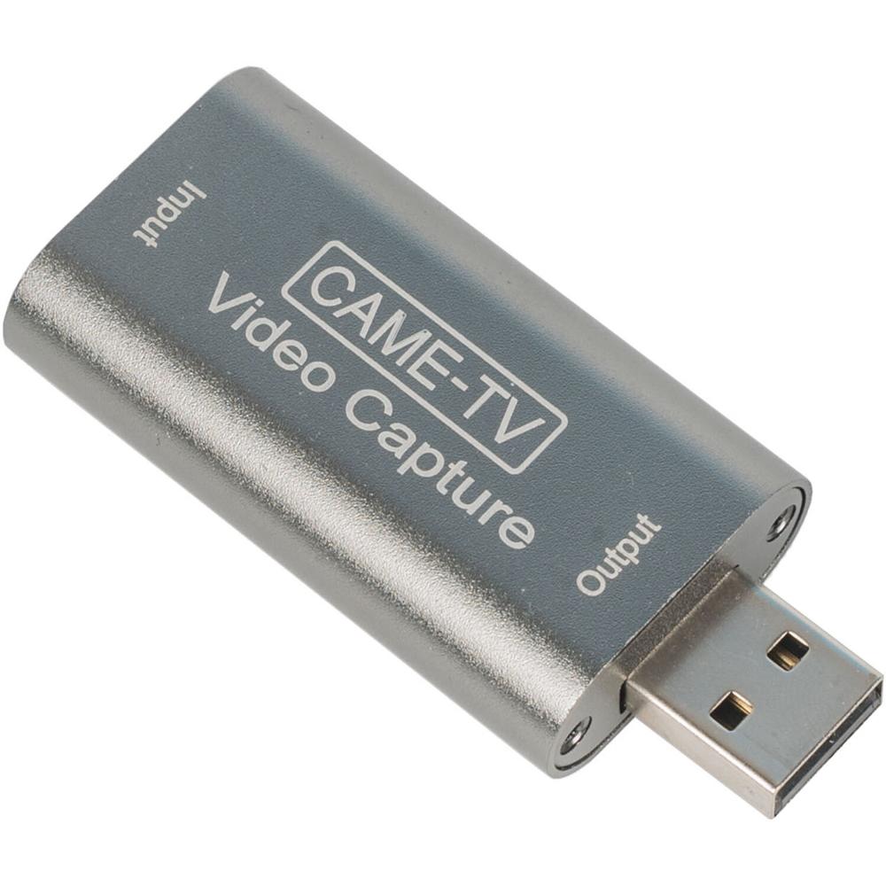 Adaptador de Captura de Video CAME-TV HDMI a USB 2.0 para Streaming, Gameplay y Webcam - Entrada HDM