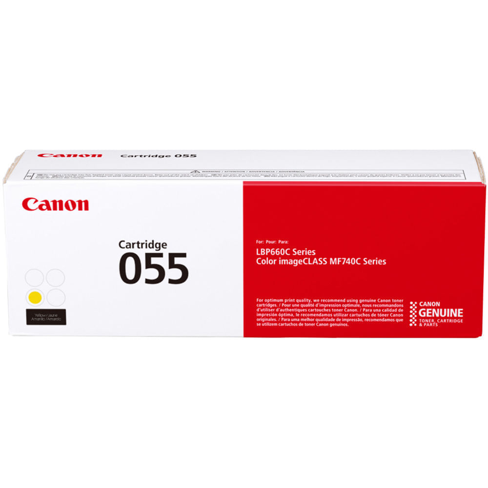 Cartucho de Tóner Amarillo de Capacidad Estándar Canon 055 para Impresoras Láser Color imageCLASS MF