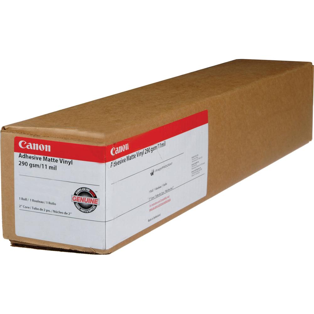 Vinilo Mate Adhesivo Canon (Blanco, 42"" x 60' Roll) - Autoadhesivo para Señalización Publicitaria en