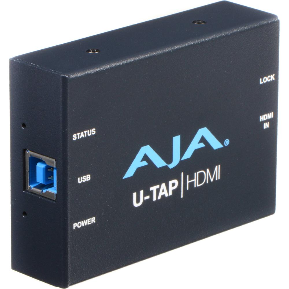 AJA U-TAP USB 3.0 (3.2 Gen 1) Dispositivo de Captura HDMI Portátil 1080p60, Compatible con macOS, Wi