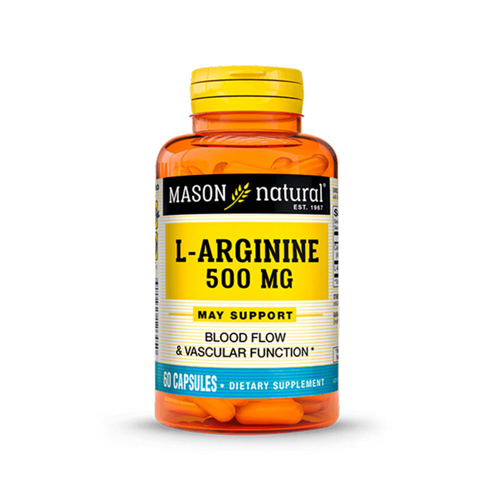 Vitamina L-Arginine 500 Mg X 60 Cápsulas Mason
