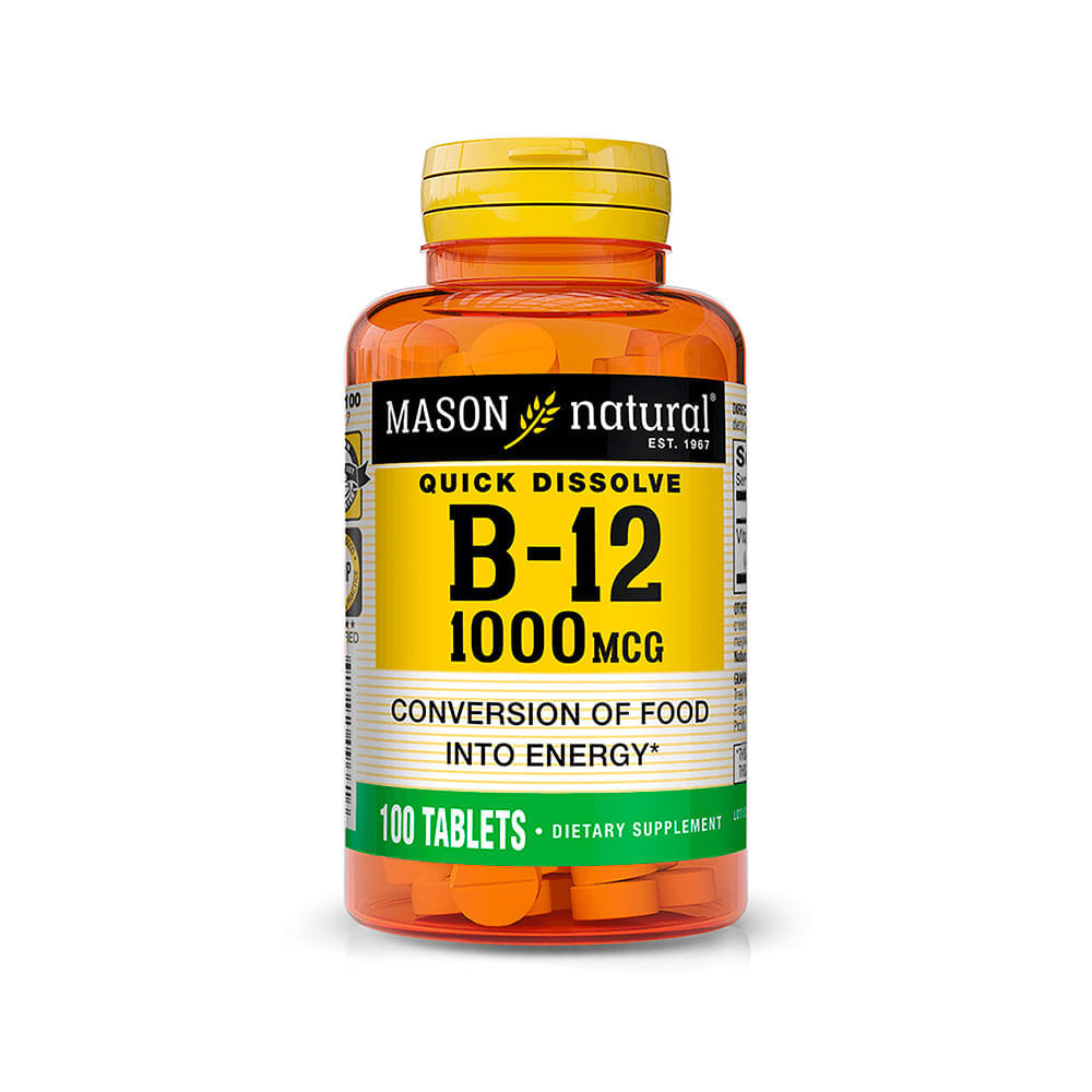 Vitamina B-12 1000 Mcg X 100 Tabletas Mason