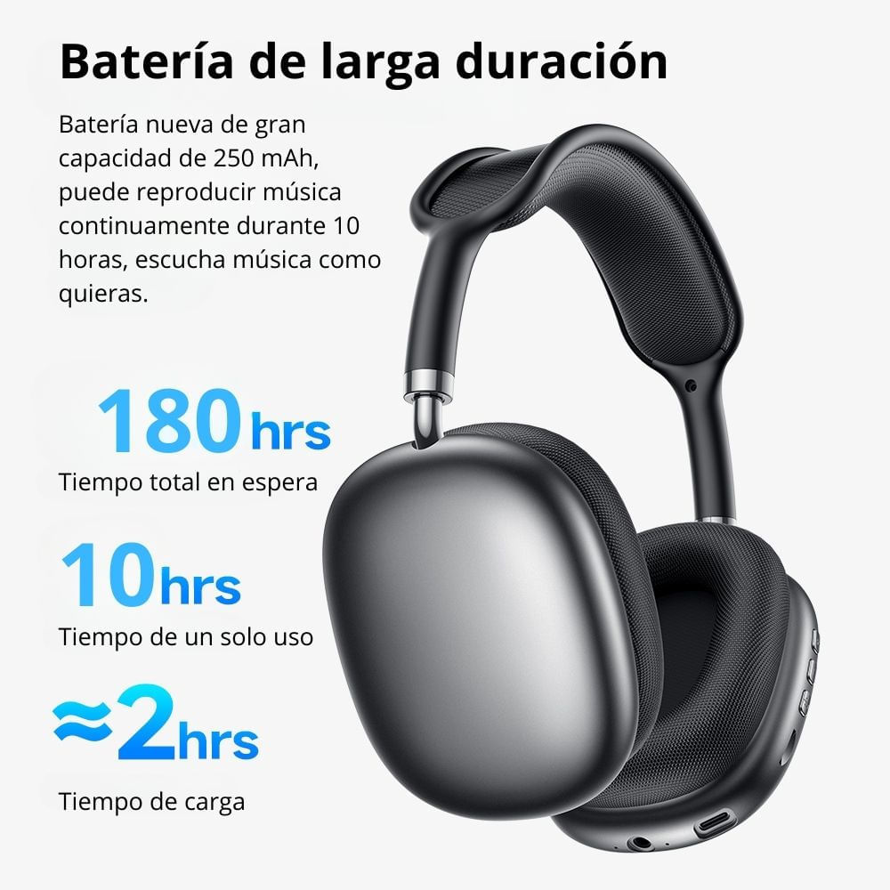 Audífonos Bluetooth 5.3 Ranura TF y Almohadillas Imantadas EJ-MAX A+ V