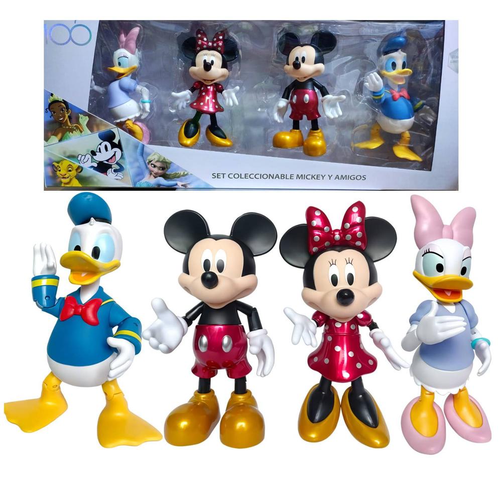 Set de Figuras Articulables Mickey Mouse y sus Amigos 4pcs Oechsle