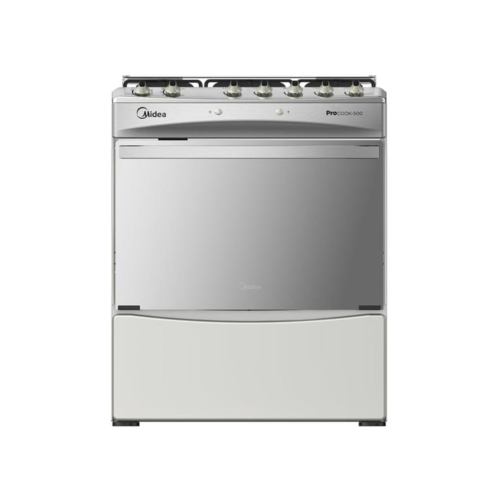 Cocina a Gas Midea MGS30FS2LBBMSS Procook 30’’ 5 Quemadores Acero Inox