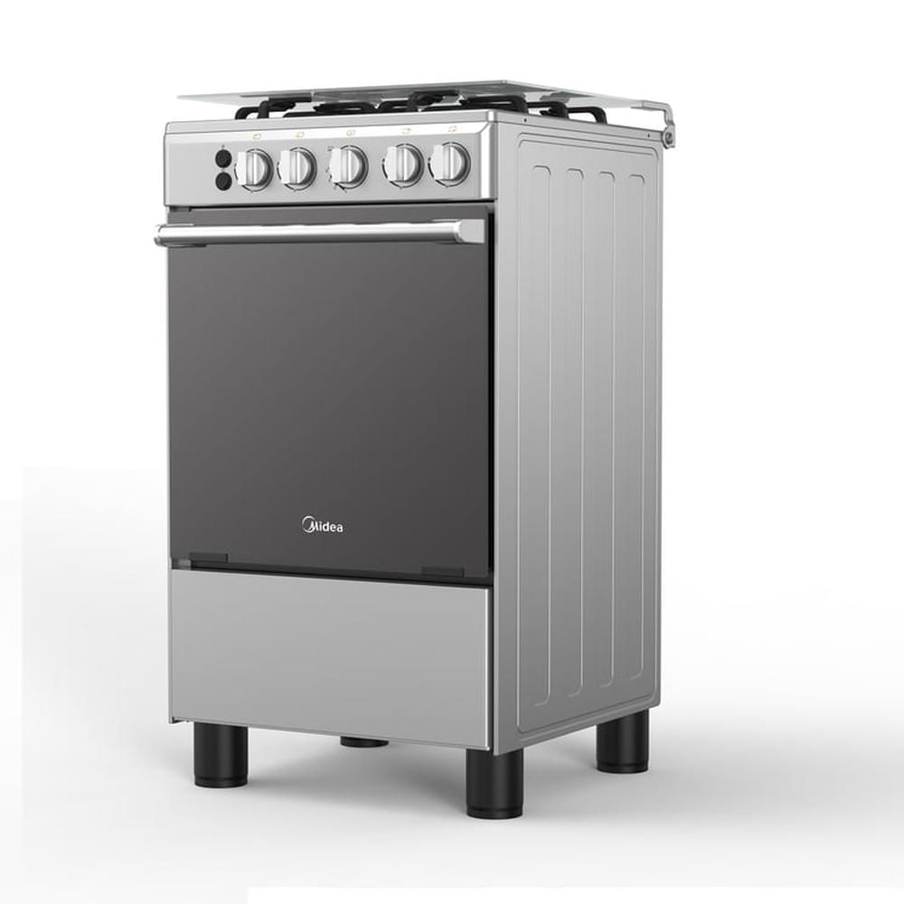 Cocina a Gas MIDEA 4 Quemadores MGS20F0LJAGG SILVER