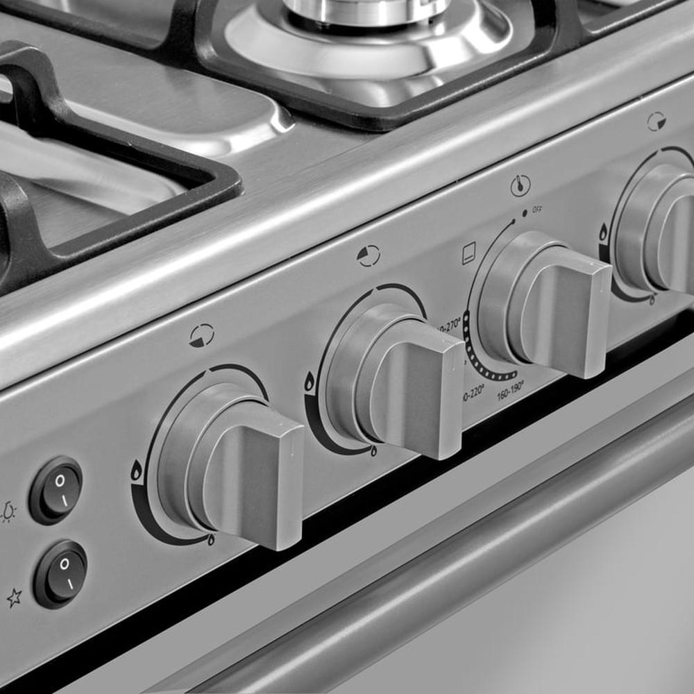 Cocina a Gas MIDEA  4 Quemadores MGS24FS2LAAMB SILVER