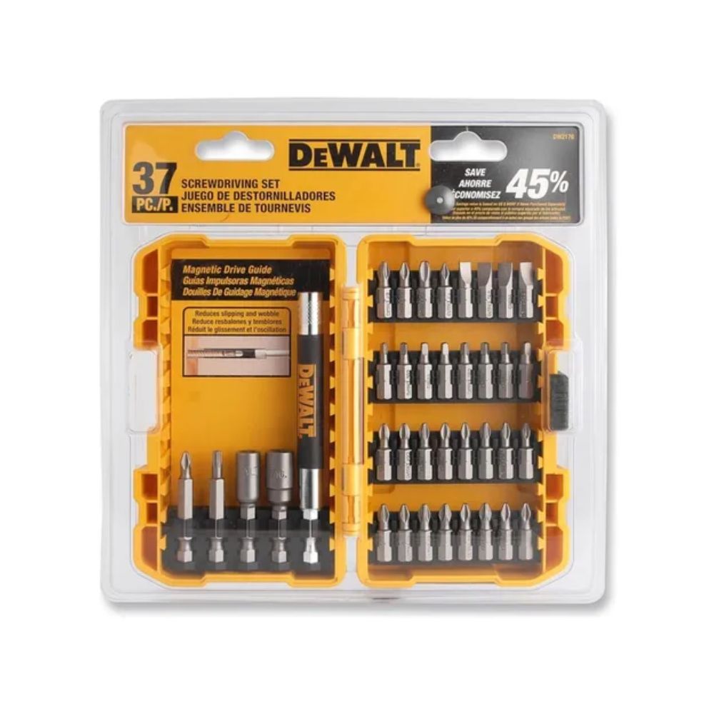 Set Para Atornilladores 37 Piezas Dewalt - Dw2176