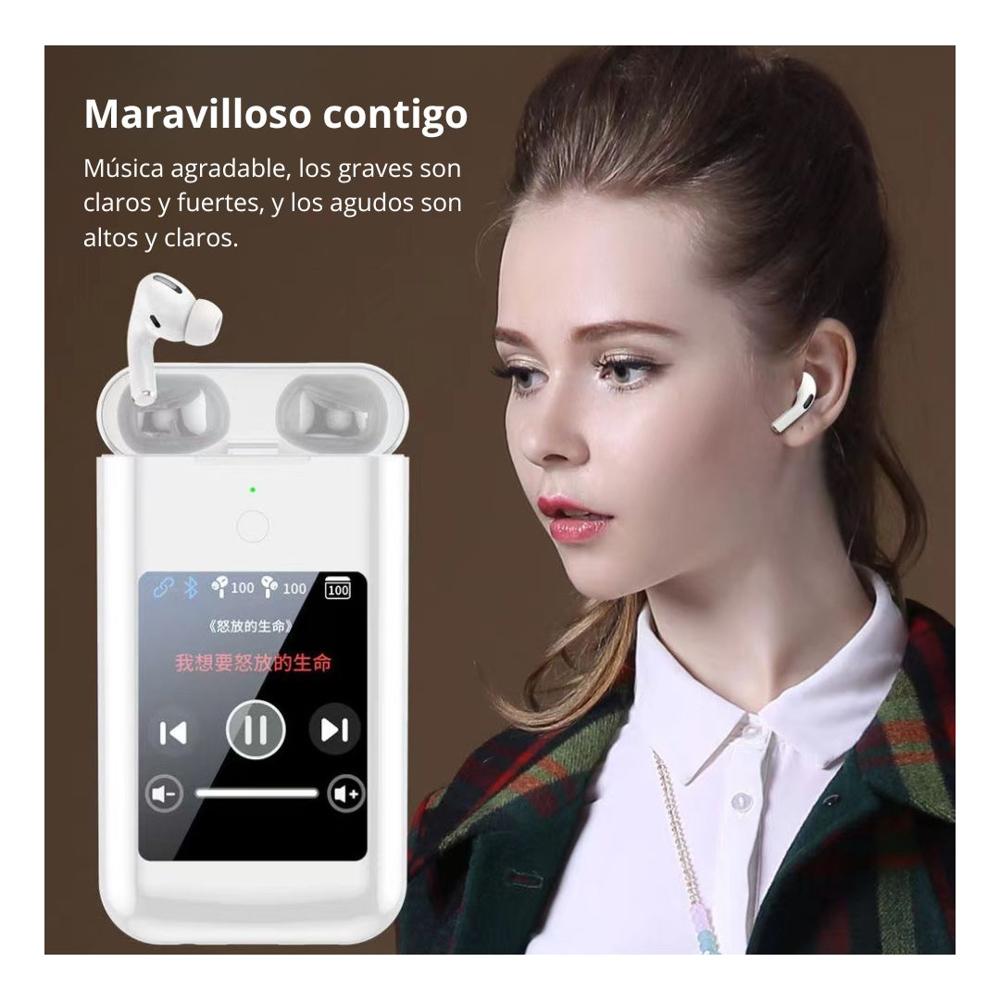 Audífonos Bluetooth ANC-ENC Pantalla Táctil Multifuncional SZ12153 N
