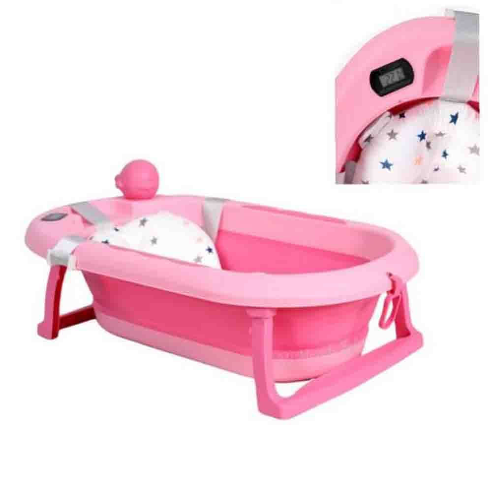 Bañera Tina de Baño Plegable JELLY Termómetro 6 Accesorios