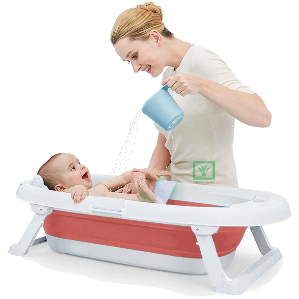 Bañera Tina de Baño Plegable Corona Rosado