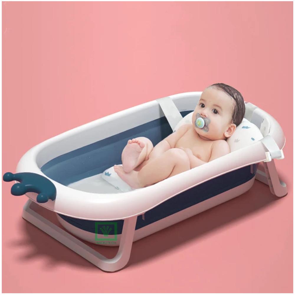 Bañera Tina de Baño Plegable Corona Azul