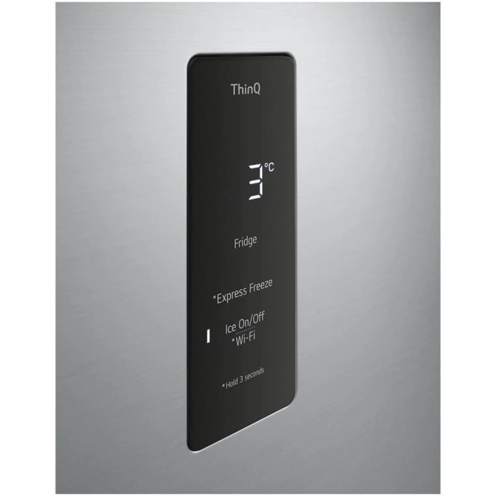 Refrigeradora Top Freezer No Frost Hygiene Fresh Dooling LG GT37SGP 374 Lts Plateado