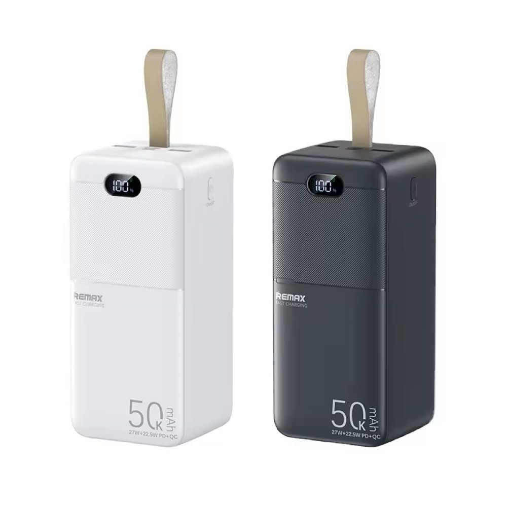 Cargador portátil Remax modelo rpp 117 50000mah pd27w qc 22.5w Grey