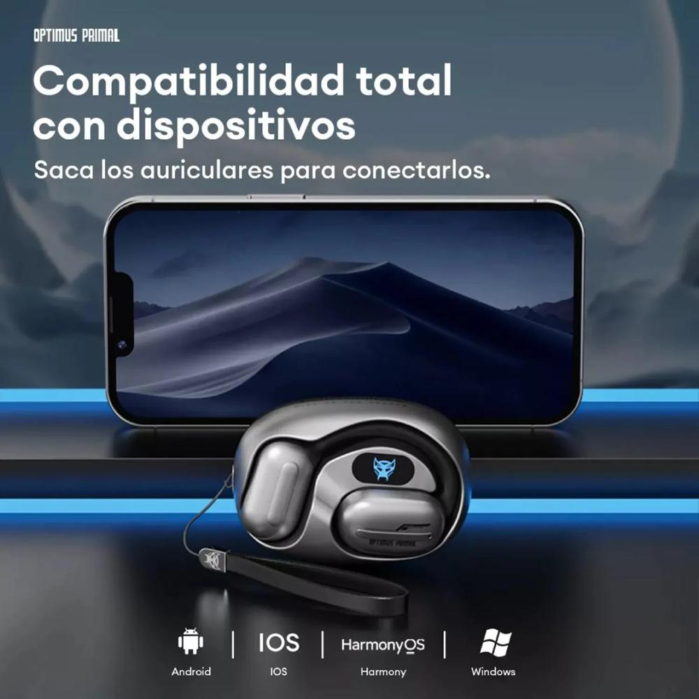 Audífonos Bluetooth Transformers TF-T20 Negro