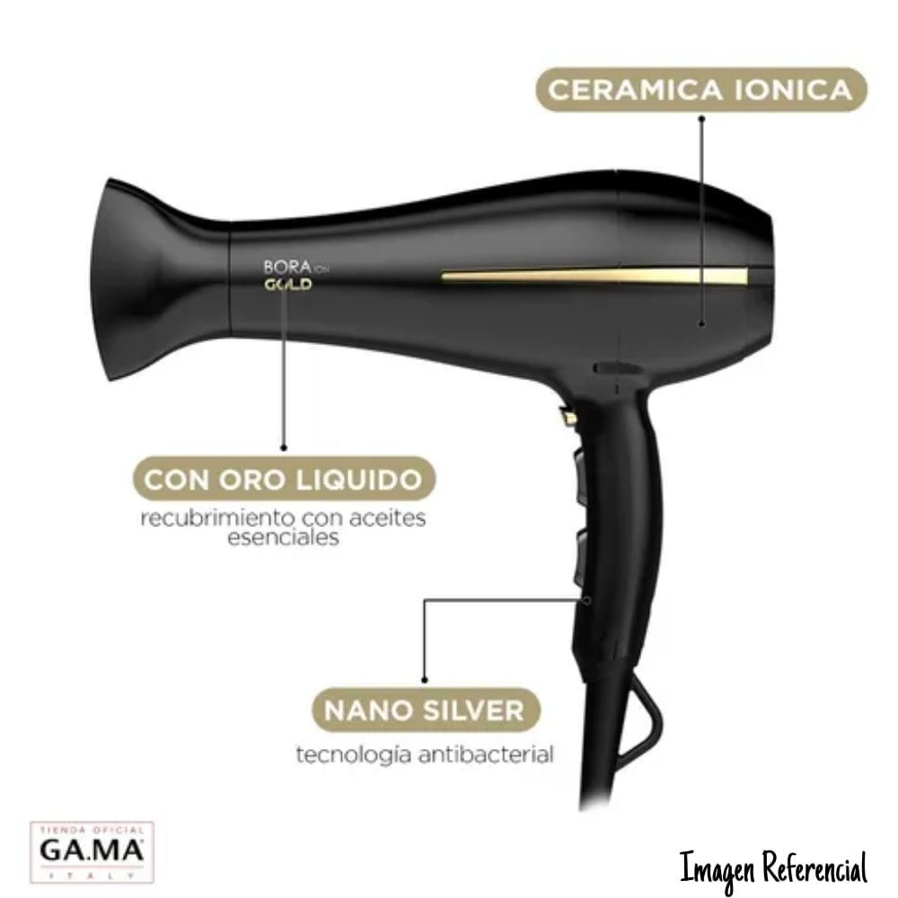 Secadora de Cabello Gama Bora Gold Ion