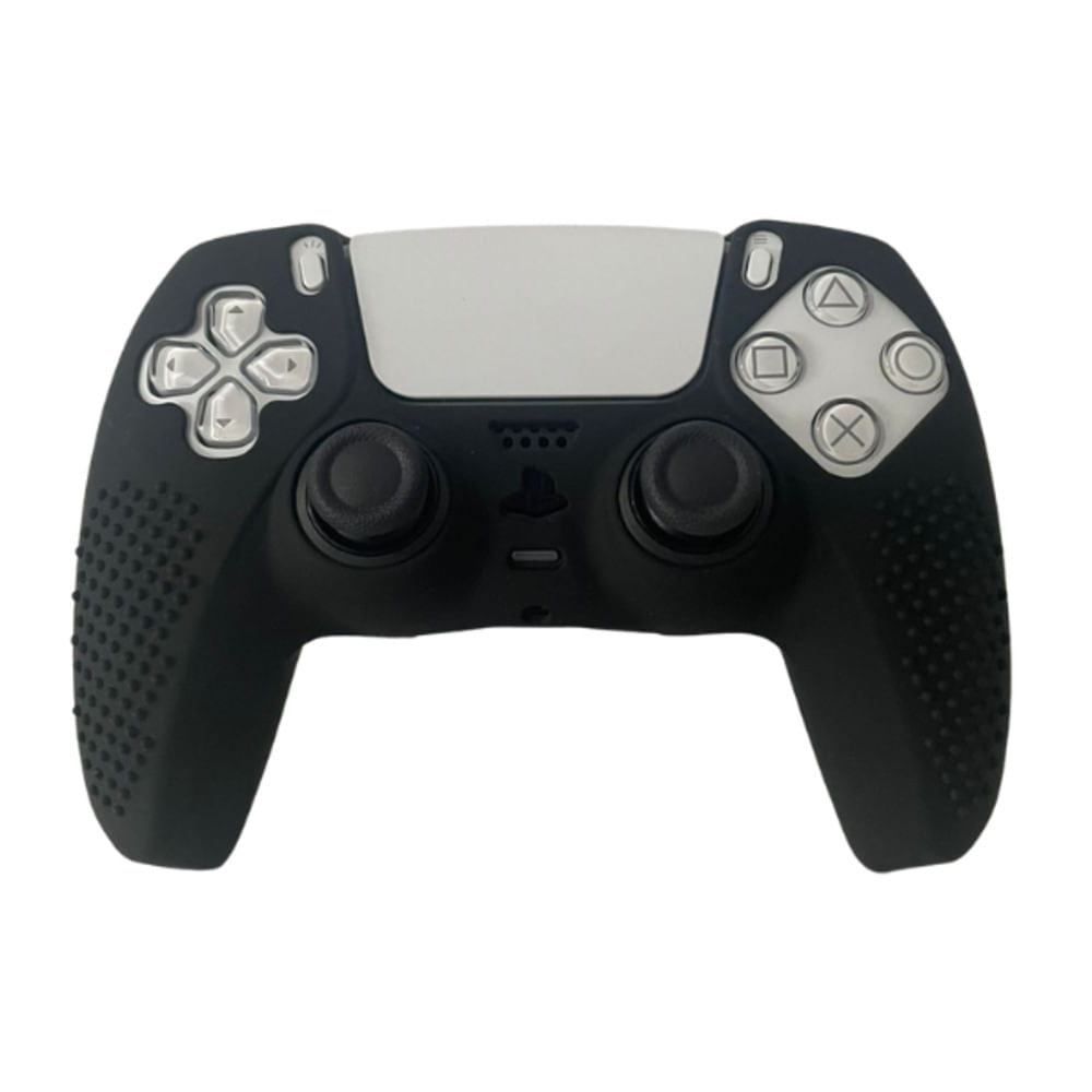 Case Funda Protectora Silicona Mando Control PS5 DualSense Color Negro