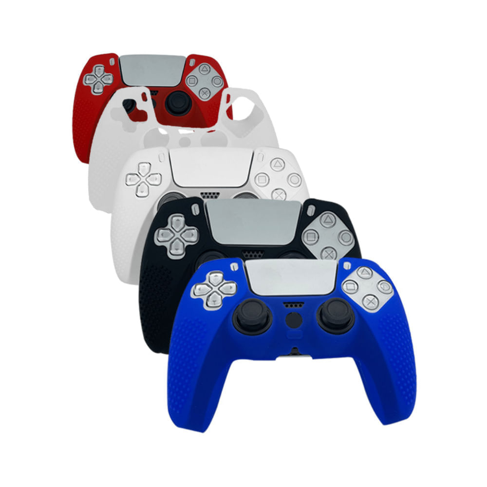 Case Funda Protectora Silicona Mando Control PS5 DualSense Transparente