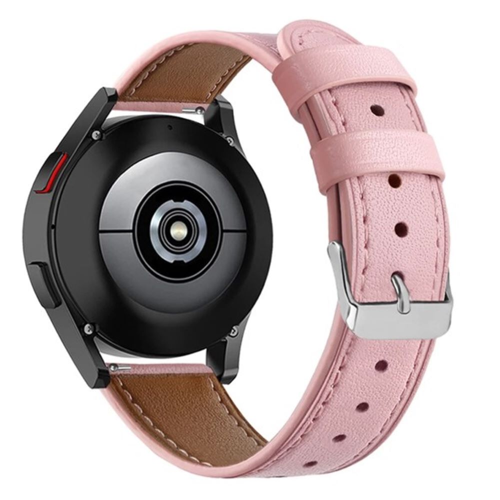 Correa de cuero samsung watch 4-5-5 pro-6-7-fe rosado