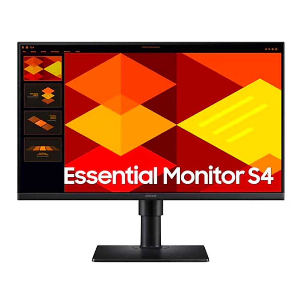 MONITOR SAMSUNG ESSENTIAL S4 24"" 1920X1080 FHD IPS 250CD/M 5MS 100HZ HDMI/DP P/N: LS24D400GALXPE