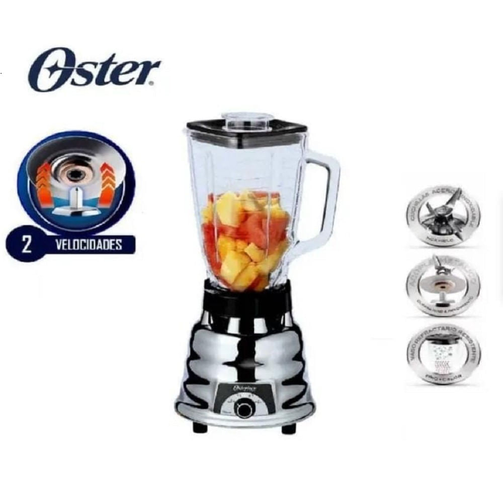 Licuadora Oster 1.25L de 2Velocidades 250-22 Plata