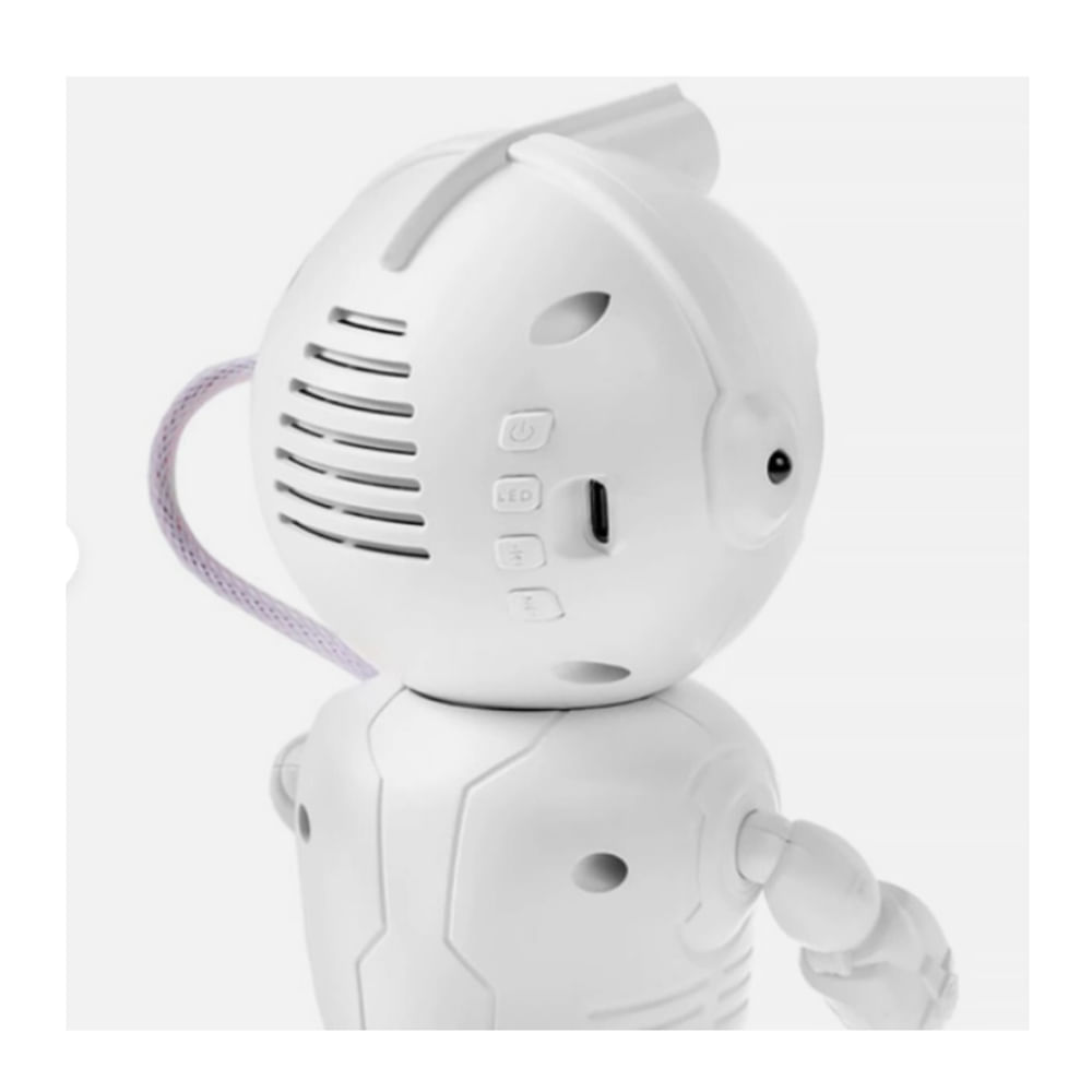 Proyector con Parlante Astronauta Bluetooth Luces Led RGB + Control