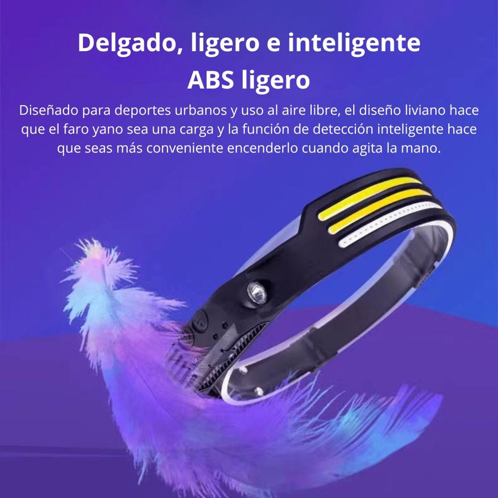 Linterna de Cabeza 3 Líneas BOSSNEY Linterna Frontal con Sensor L3959